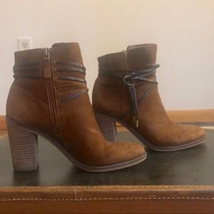 Franco Sarto Zip and Lace Up Booties